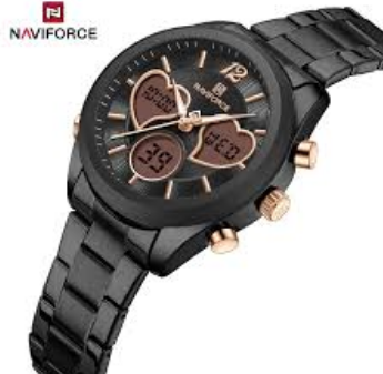 NAVIFORCE PARA DAMA NF5045 EN ACERO
